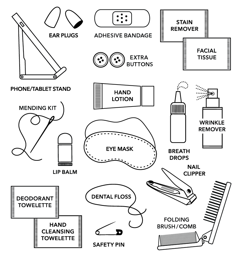 Vegan Leather Travel Kit