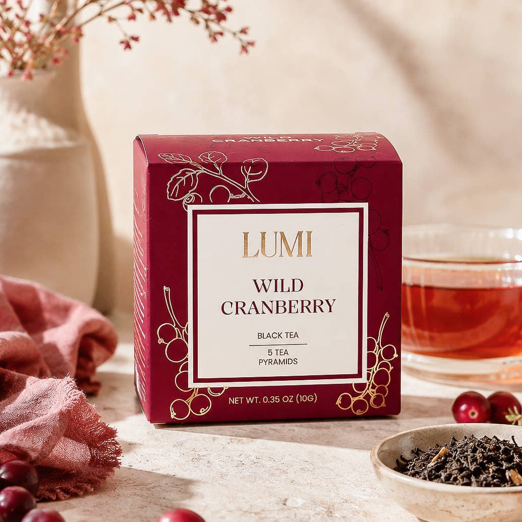 Wild Cranberry Black Tea -  5 Premium Tea Bags