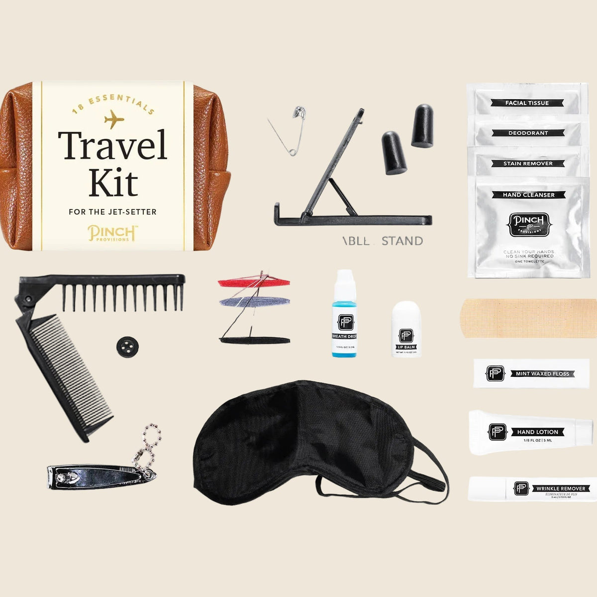 Vegan Leather Travel Kit