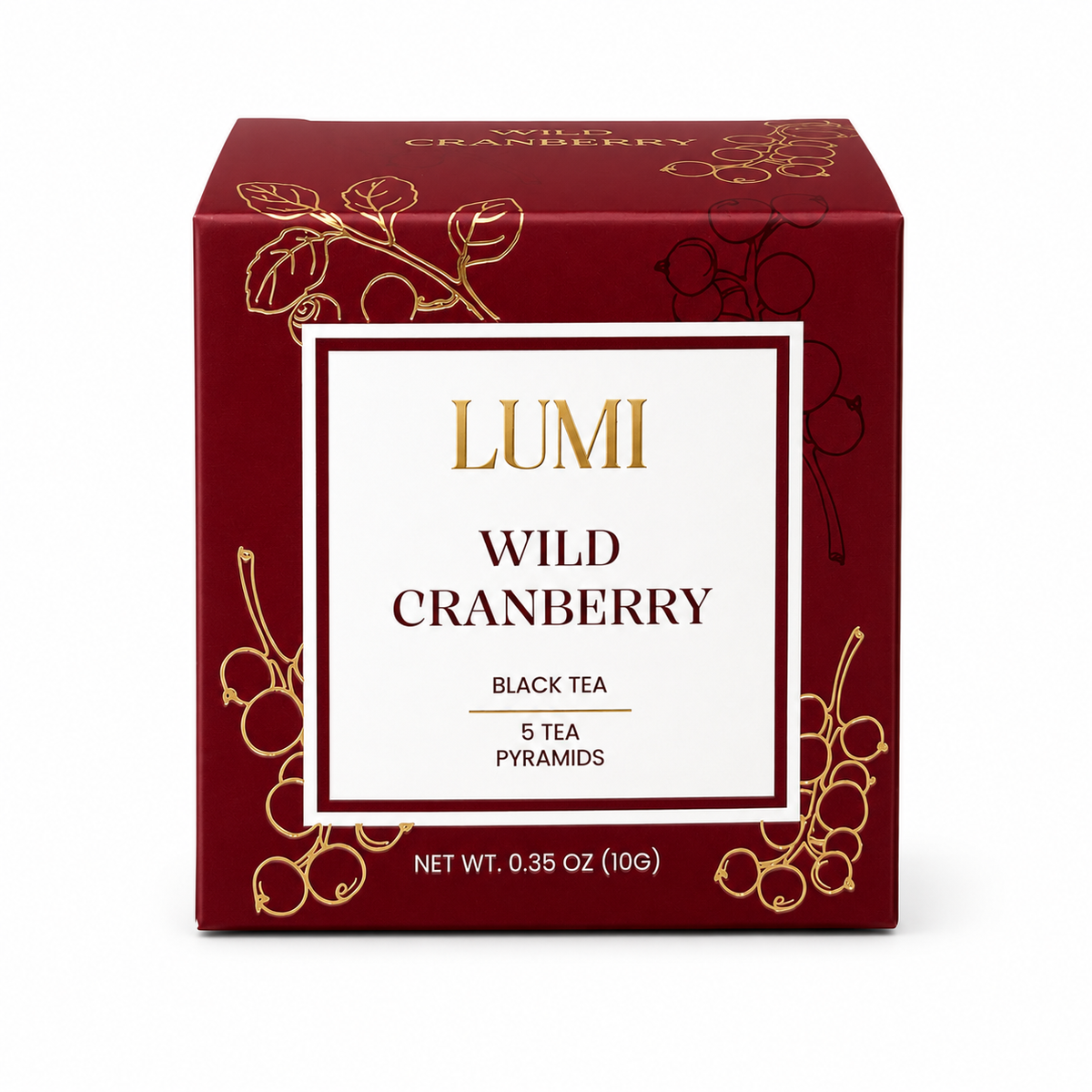 Wild Cranberry Black Tea -  5 Premium Tea Bags