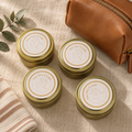 Travel Tin Candle --Fresh Cut Roses or Eucalyptus & Tea