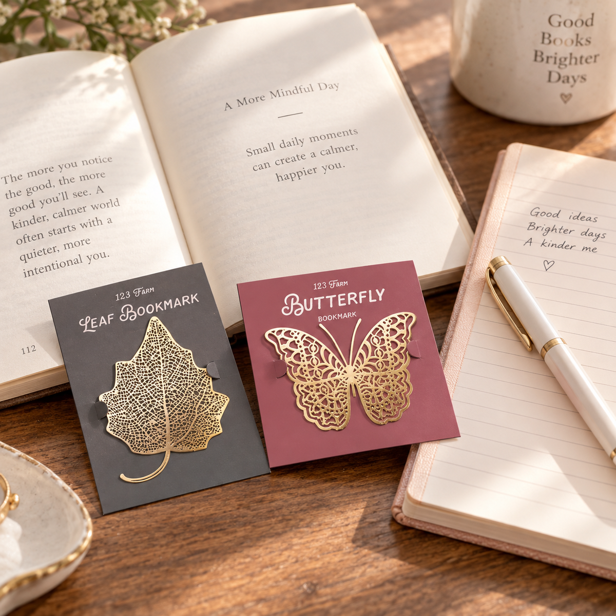 Metal Bookmark — Nature-Inspired Design