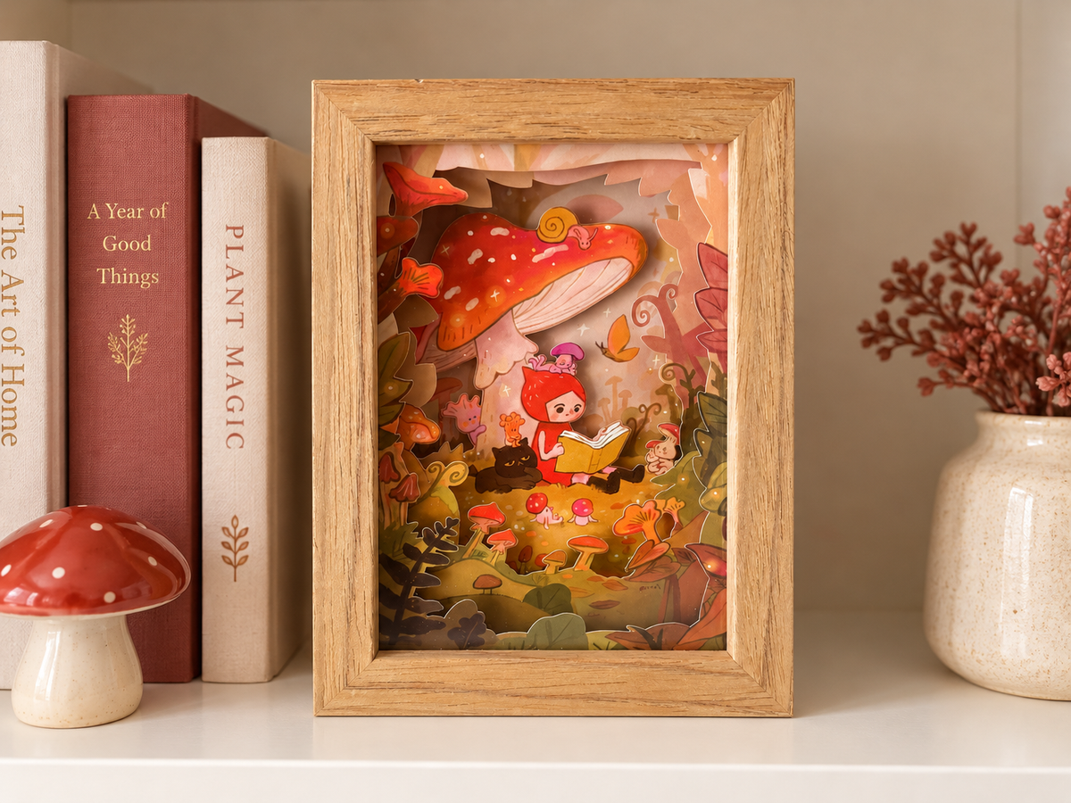 Tales Under the Mushroom – 3D Paper Art Story Box