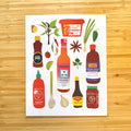 Asian Pantry Staples Art Print – 8" × 10"