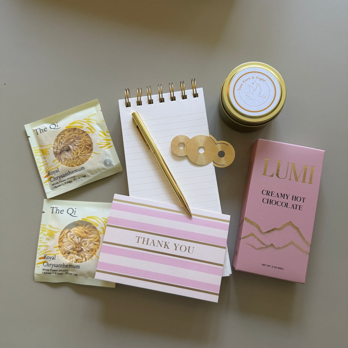 A Thoughtful Thank You – Stationery & Comforts Gift Set