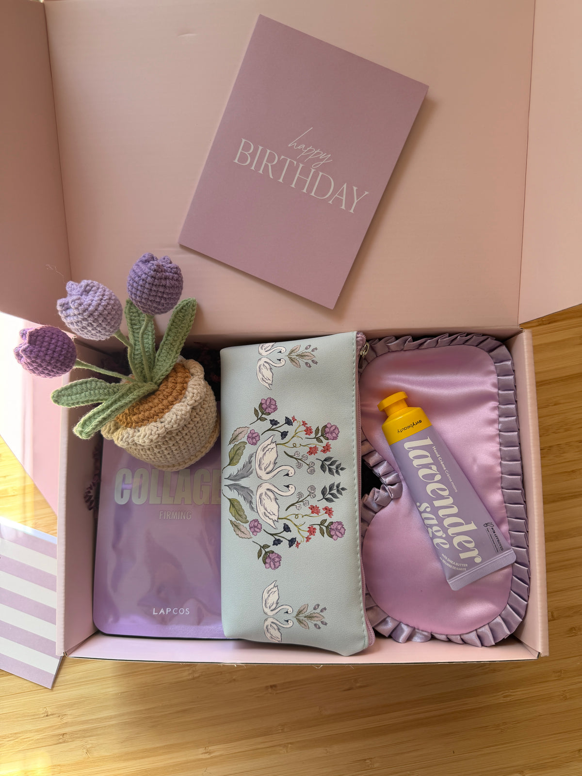 Swan Lake & Lavender Spa Birthday Gift Set