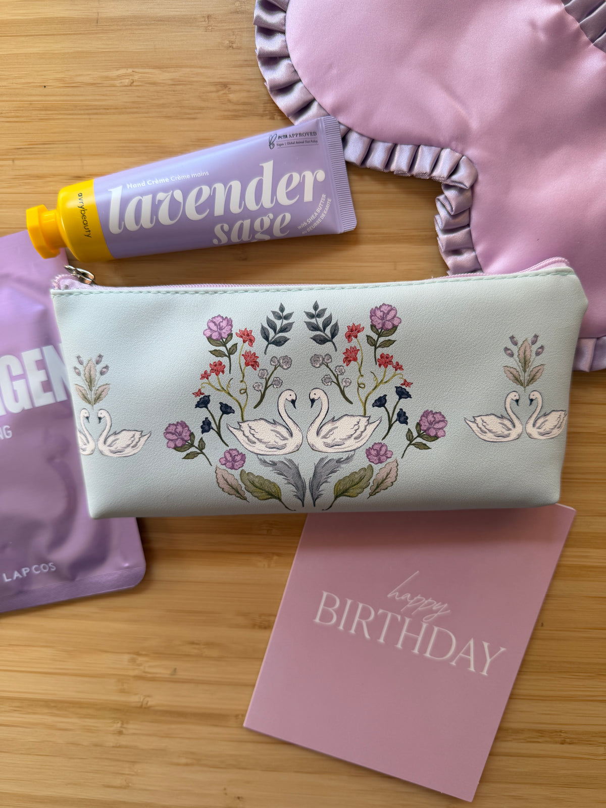 Swan Lake & Lavender Spa Birthday Gift Set