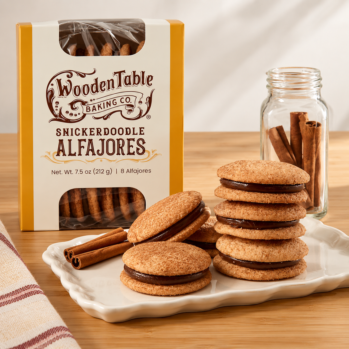 Snickerdoodle Alfajores Cookies - Box of 8