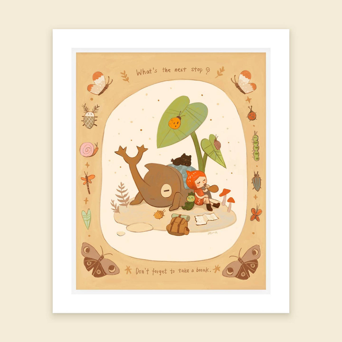 Take a Break – Framed Art Print